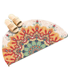 (C-40X80cm) Semicircular Floor Mat 40x80 45x90 50x100cm Durable Moisture-Absorbing for Home Entrance