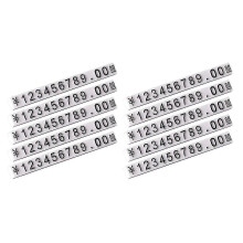 (White Black) Yhdistetyt hintalaput, 10 osaa, säädettävä napsautettava teline vähittäiskaupan näyteikkunaan