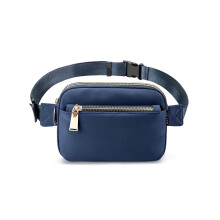 (Peacock Blue) Ľadvinka z vodeodolného nylonu s 5 vreckami na zips na cestovanie a každodenné použitie