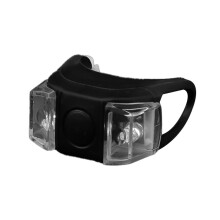 (Black) Fanale posteriore per bicicletta, a forma di rana, con 2 LED, alta luminosità, impermeabile, 3 modalità di illuminazione, in silicone.