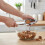 BREZIUM Long Handle Walnut Cracker Metal 15 cm Silver Nutcracker Kitchen Tool 3