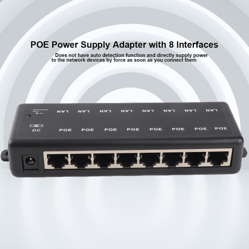PoE Einspeisung 8-fach 12-48V passiv