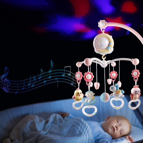 Babybett Mobile mit Rasseln