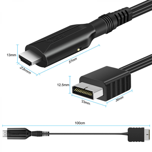 για PS1/για σε HDMI συμβατός προσαρμογέας Μετατροπέας Έξοδος έως 1080P Υποστήριξη PS1