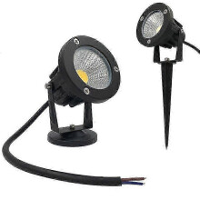(Red, Base type) Garden Spotlight 3000K-6500K 3W 5W 7W COB LED for Garden and Patio Lighting