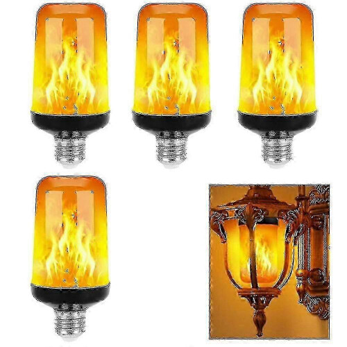 (2Pcs) Lâmpada LED Efeito Chama 4 Modos com Função Flicker Realista, Sensor de Gravidade, para Lanternas e Decoração