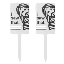 Outdoor Poop Pick- Sign Pet Poop Clean- Reminder Sign Lawn Warning Sign Protect Lawn Wooden Stakes Sign Portrait