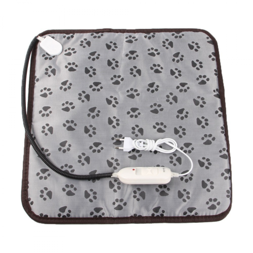 Pet Heating Pad,Dog Cat Electric Heating Pad Waterproof Adjustable Warming Mat 45*45cm