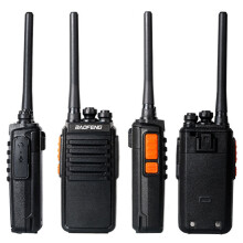 Confezione da 2 ricetrasmittenti Baofeng BF-E50 FRS da 8W a 16 canali, con caricatore USB e portata di chiamata di 5-15 km.