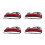 4X Rear  for  Davidson Sportster XL 883 Red 1