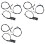 9PCS Engine Hood Release Cable Bowden Cable Kit for  E65 E66 7Er 51237197474 1