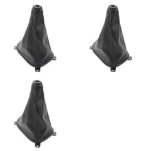 3X Car PU Leather Manual Gear Shift Lever Dust Cover for Sportage Black
