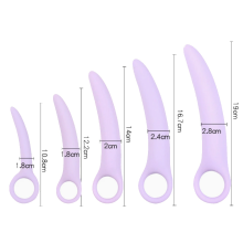 Sada vaginálních dilatátorů pro ženy - 5 silikonových posilovačů svalů