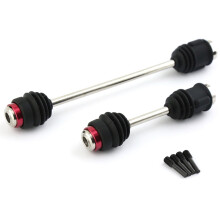 (Blue) Traxxas 5151R Front & Rear Center Drive Shafts for 1/10 E-Maxx - RC Upgrade Parts