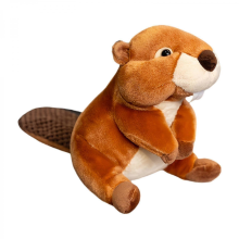 Peluche Castor, Décoration Câline, Animal en Peluche pour Adultes et Enfants, Garçons et Filles