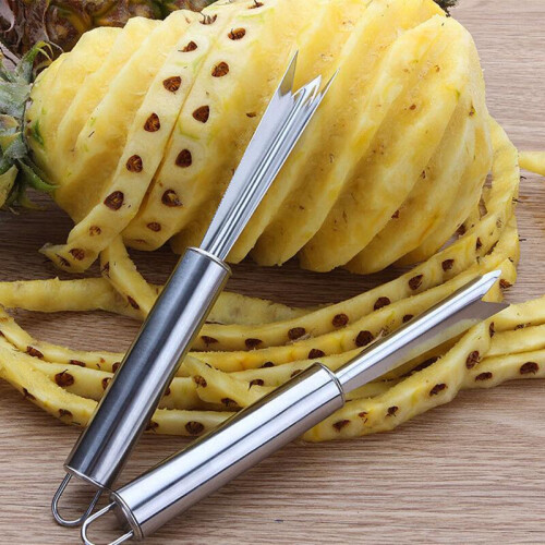 Multifunctional V-Shape Stainless Steel Fruit and Vegetable Peeler, Standard Size, Kitchen Essential Tool 2