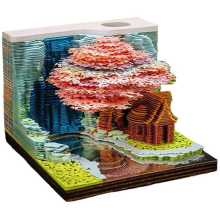 3D Tear Away Art ugentlig kalender 2026 med LED-lys