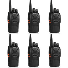 8 db-os Baofeng Bf-888S (BF-88A) Frs rádiós walkie-talkie 5W 16 csatornás kétirányú rádió, USB töltő, hívástávolság 5-10KM