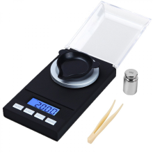 50G/0,001G milligrammos mérleg, milligrammos precíziós mérleg, MG, zsebmérleg, laboratóriumi mérleg LCD kijelzővel