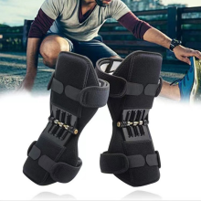 Opdaterede 2026 Power Knee Stabilizer Pads, 1 par ledstøtte med 4 kraftige fjedre, beskyttende boosterudstyr