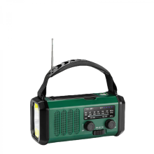 Håndsvinget nødradio, 10000mAh, flere opladningstilstande, god modtagelse