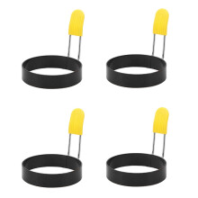 (4PCS) Eierring, 1/2/4-teilig, Edelstahl-Antihaft-Pfannkuchenform für runde Omeletts und Burger