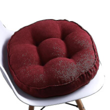 (claret, 50cm) Almofada Redonda para Cadeira 40 45 50 cm, Enchimento de PP, Lavável, Estilo Ln