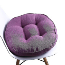 (violet, 45cm) Almofada Redonda para Cadeira 40 45 50 cm, Enchimento de PP, Lavável, Estilo Ln