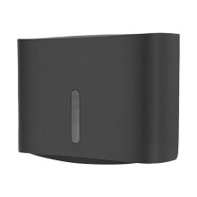 (White) Suporte de Papel Higiênico de Parede ABS com Janela, Grande Capacidade, para Banheiro