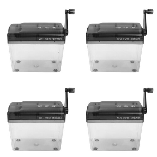 4X Hand Shredder Portable Paper Shredder A6 Manual Shredder Documents ...