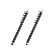 2PC Black Smartphone Stylus Pen with Silicone Tip for Touch Screen Devices, Compatible with Tablets, Cell Phones, Laptops