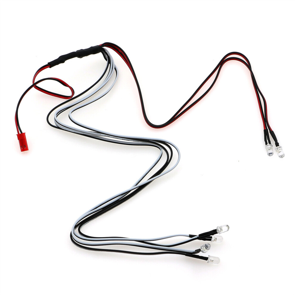 (4 +2 ) Rc Car Upgrade Conversion Lights Blue// 6Led Model Car Lights 5Mm White/Red/Blue 115295162408