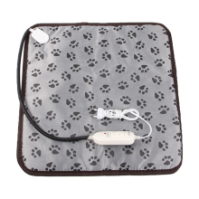 Verwarmingsmat voor huisdieren, elektrische verwarmingsmat voor honden en katten, waterdicht, verstelbaar, 45 x 45 cm
