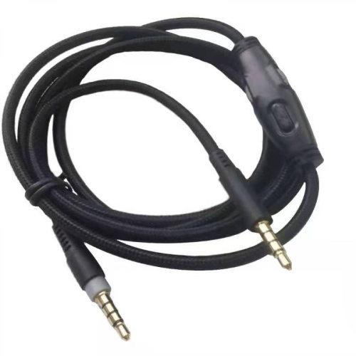 Compatibil cu -HyperX Cloud Alpha/-HyperX Cloud Core Cablu pentru căști Flight cu control al volumului Cablu pentru căști cu control