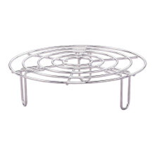 (20cm) Suporte para Cozimento a Vapor 20cm Aço Inoxidável com Base para Panelas, Legumes e Frutos do Mar