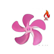 (pink) Replacement Fan Blade, 5-Blade Design, 1 Piece for Fireplace Wood Stove Fan