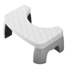 (white) Banheiro Banquinho 17cm Altura Plástico Rigoroso Auxiliar Evacuação Saudável