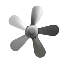 (Silver) Replacement Fan Blade Compatible with Heat Powered Stove Fans - 172mm Diameter Aluminium Alloy Fireplace Accessory