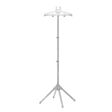 (Gray) Stojan na naparovač oblečenia, výsuvný a skladací hliníkový rám, nastaviteľná výška až 160 cm pre domáce použitie