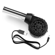 (No stand) Soprador de Churrasco com Bateria 1200mAh e Fluxo de Ar Ajustável para Grelhadores