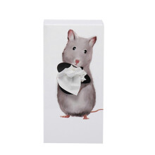 (mouse) Caixa de Papel com Animal Vertical para Parede, Design com Adesivo para Sala
