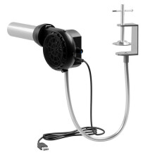 (With bracket) Soprador de Churrasco com Bateria 1200mAh e Fluxo de Ar Ajustável para Grelhadores