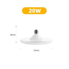 (20W-2PCS) Lampadina LED UFO da 20W, 30W, 40W, 60W, 100W con attacco a vite E27 per illuminazione interna.