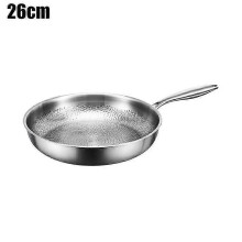 (26cm without cover) Frigideira Antiaderente Titânio 26cm com Tampa, Adequada para Indução