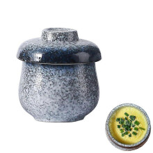 (Gray) Copos de Ovo Pochê de Cerâmica com Tampa Rosqueada, 250ml para Ovos Cozidos e Sobremesas