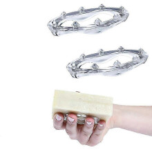 (transparent) Seifenschale im 2er-Pack, schnelltrocknend und rutschfest, verlängert die Lebensdauer der Seife, hergestellt aus recyceltem Kunststoff