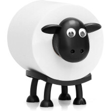 (1PCS) Suporte para Papel Higiênico Design Ovelha Negra 3 Peças em Pé para Banheiro