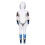 Costume intero da cosplay per festa, tuta elegante, comodo e resistente con cappuccio 4