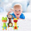 3er-Set weiche Babyrasseln Tiere 3