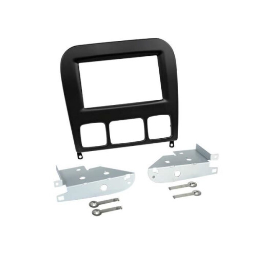 Adaptateur de façade 2-DIN pour S Class (W220) noir